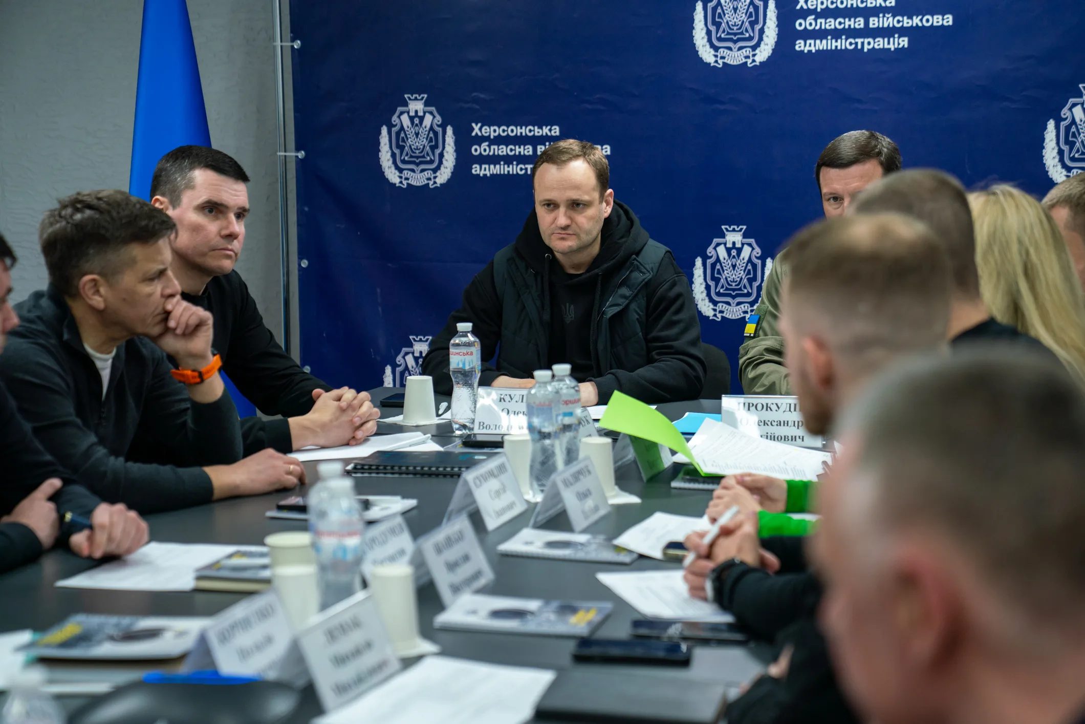 Oleksiy Kuleba met with hromada leaders of Kherson Oblast