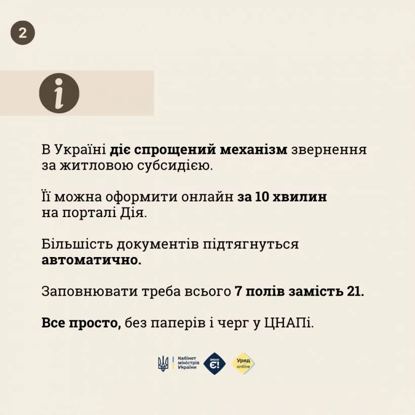 Як подати заяву на субсидію онлайн?