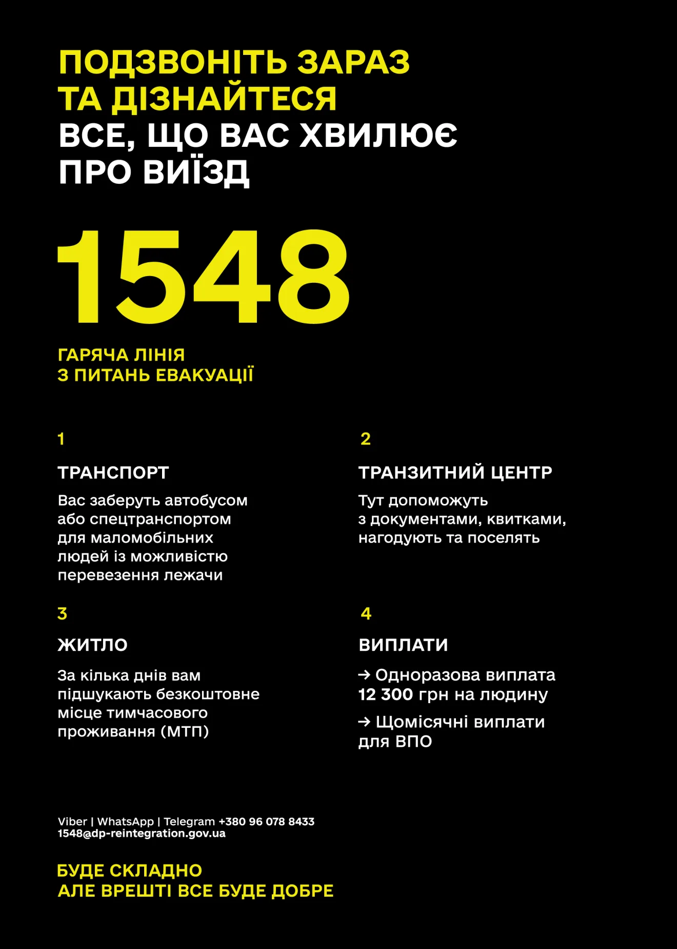 Дізнайтеся все, що вас хвилює про виїзд